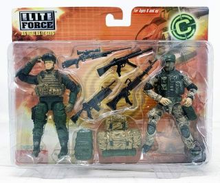 1/18 Bbi Elite Force Twin Pack Set Combat Command Army Delta Soldier Figures