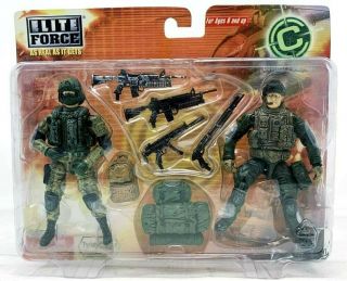1/18 Bbi Elite Force Twin Pack Set Combat Command Marines Helicopter Pilot