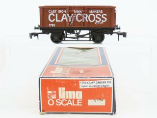 O Scale 2 - Rail Lima 6754 Clay Cross Cast Iron Tank Makers Mineral Wagon 1791