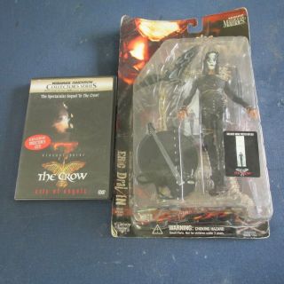 Mcfarlane Toys Movie Maniacs The Crow Eric Draven With City Of Angels Dvd