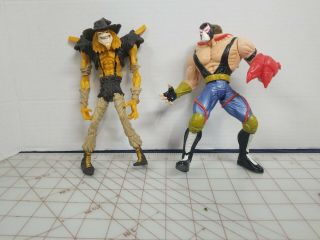 Batman Legends Of The Dark Knight Lethal Impact Bane Kenner 1997 & Scarecrow