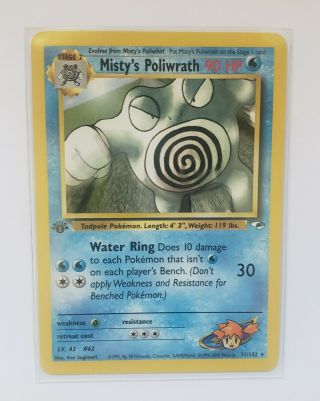 Pokemon First Edition Gym Heroes Misty 