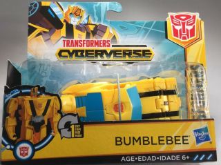 Hasbro Transformers Cyberverse 1 Step Changer Heroic Autobot Bumblebee Figure