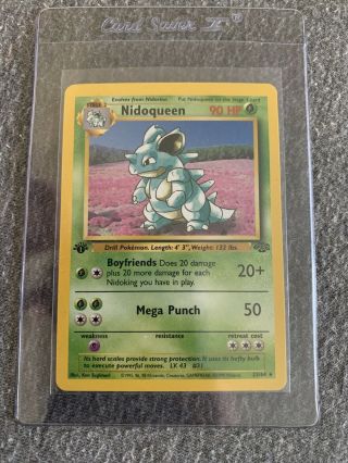 Pokemon 1st Edition Jungle Nidoqueen (psa 9 Or 10) Virtually Flawless