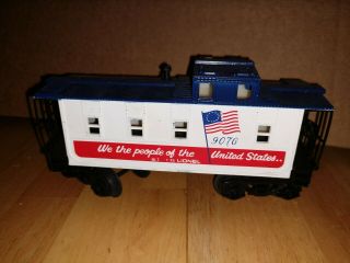 VINTAGE LIONEL WE THE PEOPLE OF THE UNITED STATES CABOOSE 9076 2