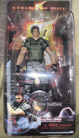 Neca Resident Evil 5 Chris Redfield 7 Inch Action Figure Perfect Crawler Drv