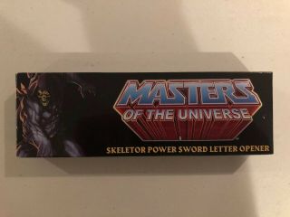 Rare Masters Of The Universe Skeletor Exclusive Power Sword Letter Opener Mib