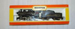 Vintage Mantua Ho 99 Locomotive W/ Tender 0 - 4 - 0 Prr As - Is W/ Box