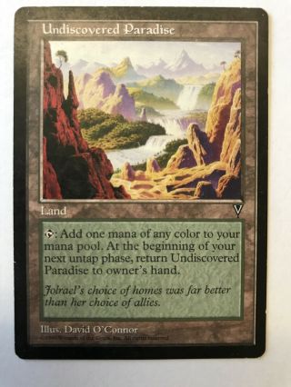 Undiscovered Paradise Visions Rare Reserved List Mtg