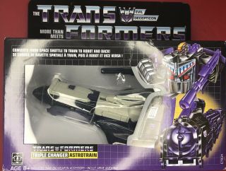 Transformers G1 Reissue Astrotrain,  Triple Changer,  Walmart Exclusive Decepticon