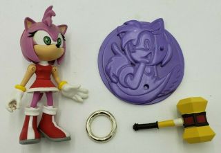 Sonic The Hedgehog Action Figure Amy Adventure Resaurus Rare 4 " 1999 Sega