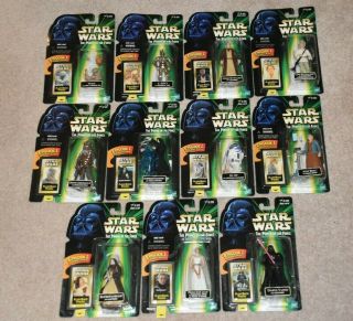 Star Wars 1998 Power Of The Force Flashback Photo Series Complete Set Of 11