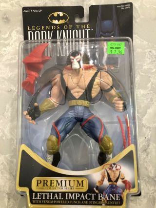Vintage 90s Legends Of The Dark Knight Bane Premium Action Figure Noc Carded