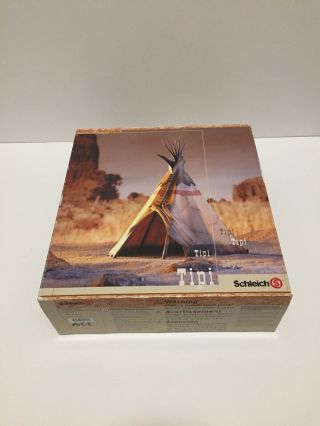Rare Tipi - Tee Pee - Schleich Wild West - Native American 42011 Toy Set