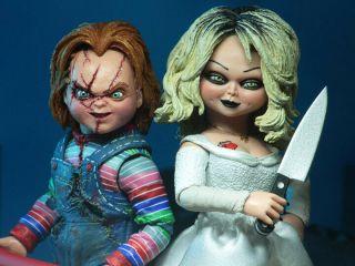 Bride Of Chucky - 7 " Scale Action Figure - Ultimate Chucky & Tiffany 2 - Pack