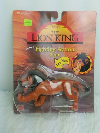 Vintage The Lion King Fighting Action Figure Scar Disney