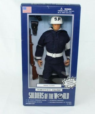 Soldiers Of The World Ww2 Shore Patrol 12 " Action Figure - Great Cond.