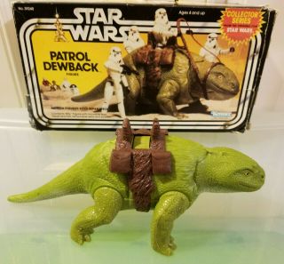 Star Wars Patrol Dewback Stormtrooper Lizard,  Box,  No Reins (kenner,  1983) (gs)