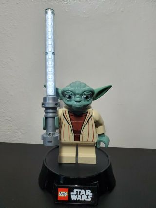 Rare 2013 Lego Star Wars Yoda Light Up Lightsaber Desk Light Bed Led Lamp