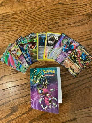 9 Rare Pokemon Cards And Storage Book