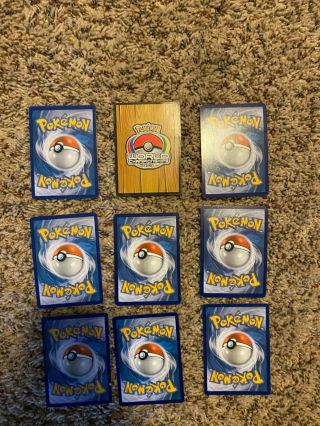 9 rare Pokemon Cards and storage book 3