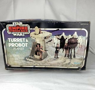 Vintage Star Wars Empire Strikes Back Turret & Probot Playset Box 1980 Kenner