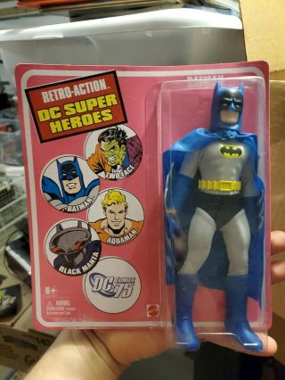 Batman Mattel Retro Action Dc Superheroes Mego Sequel Figure Moc