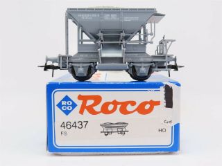 Ho Scale Rococ 46437 Fs Italy Operating Talbot Ballast Wagon W/ Load