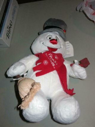 Frosty The Snowman Build A Bear Plush Toy 18 " Lights / Sings - Limited Edition