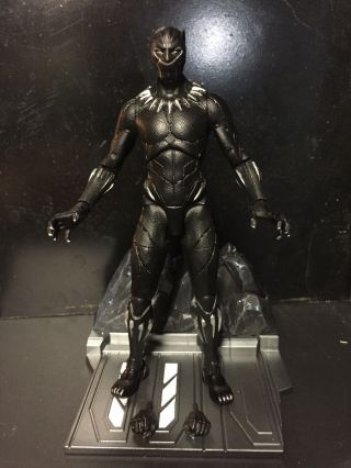 Marvel Diamond Select Black Panther Loose 7” Figure With Base Power Grid Hands