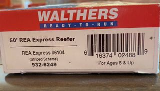 Boxed Walthers 932 - 6249 Ho Scale 50 