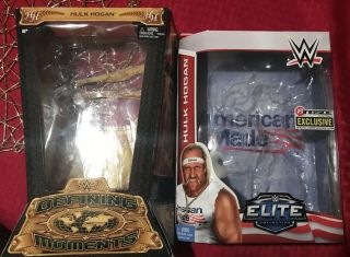 Wwe Mattel Elite Hulk Hogan Figure Empty Boxes Ringside Exclusive American Made