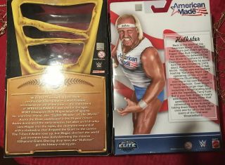 WWE Mattel Elite Hulk Hogan Figure EMPTY BOXES Ringside Exclusive American Made 2