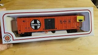 Ho Scale Train Car Vintage Bachmann Orange Santa Fe Circle White Sfrc