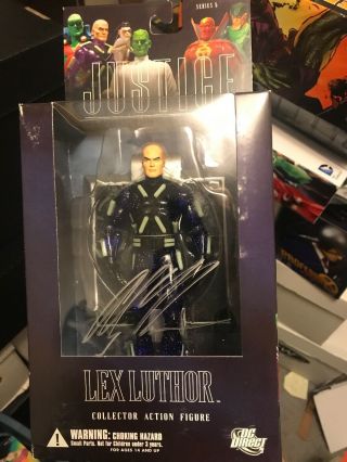 Dc Direct - Justice League Series 5 - Lex Luthor Action Figure Signed Alex Ross