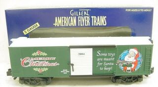 American Flyer 6 - 48355 S Scale 2004 Christmas Boxcar Ln/box