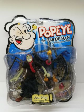 Popeye The Sailor Man Sea Hag 5  Figure Mezco 2001 Hard To Find