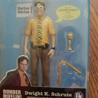 The Office 5 " Dwight K.  Schrute Action Figure Phatmojo Series 1