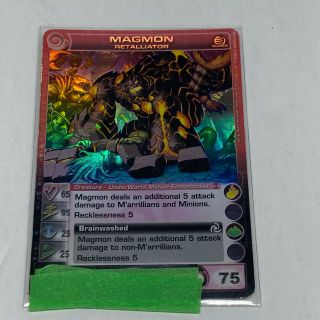 Chaotic Creature Card Underworld Rare Magmon Retalliator 13/100 Holo Foil