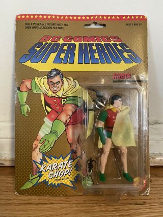 Toy Biz Dc Comics Heroes Robin Action Figure Moc 1989 Batman Retro