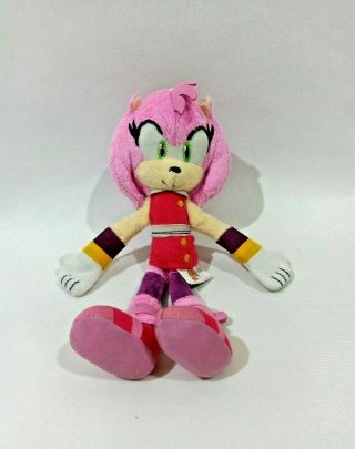 Amy Rose Sonic Boom Tomy Sega Japan Plush Stuffed Toy Doll Rare 8 "
