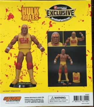 WWE Ringside Exclusive Hulk Rules Hulk Hogan Figure Storm Collectibles Elite WWF 2