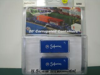 Deluxe Innovations Atlas Kato N Scale Safmarine 20 
