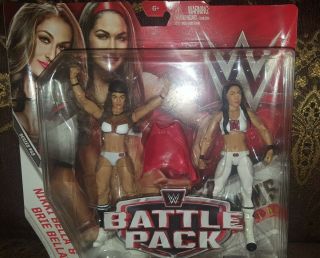 Mattel Wwe Nikki & Brie Bella Figure Battle Pack 43 Twins White Total Divas