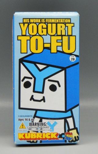Medicom Kubrick Yogurt Tofu Figure Devil Robots To - Fu Figurine Mib Cute