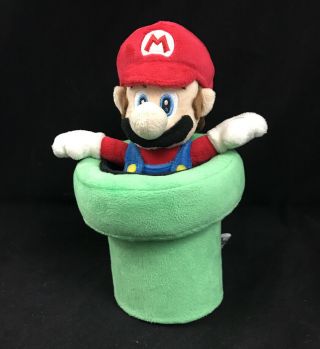 Mario With Green Warp Pipe 9 Inch Plush Set Nintendo