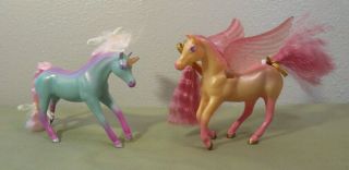 Fantasy Fillies Minis Pack Of 2 " Mira & Ivy " Unicorn Pegasus Horse Vintage 1996