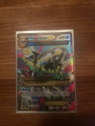 Pokemon Mega Primal Kyogre Ex 149/160 Primal Clash Ultra Rare Full Art Card Nm