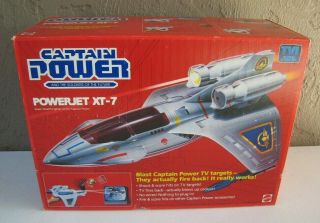 1987 Mattel Captain Power Powerjet Xt - 7 Misb Hard To Find