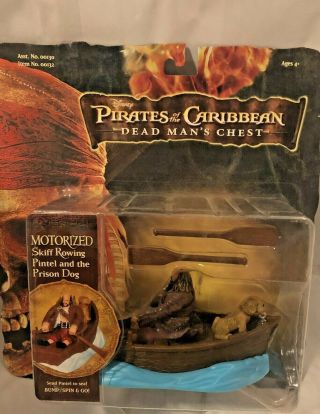 Pirates Of The Caribbean Dead Man’s Chest Motorized Skiff Rowing Pintel & Dog